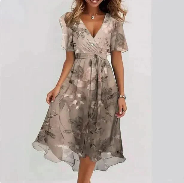 Linnea — Fluid V-Neck Dress