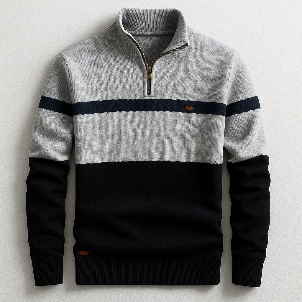 Silas — Heritage Quarter-Zip Sweater