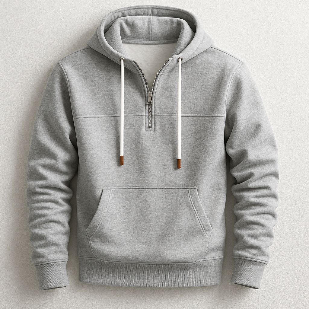 Gideon — Fleece-Lined Quarter-Zip Hoodie
