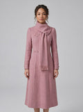 Giselle — Women's Scarf-Neck Midi Dress