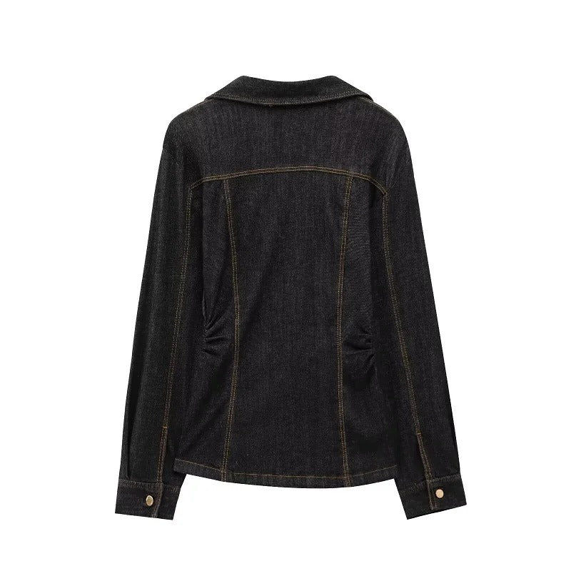 Delphine — Denim Jacket &amp; Wide-Leg Co-Ord
