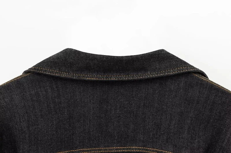 Delphine — Denim Jacket &amp; Wide-Leg Co-Ord