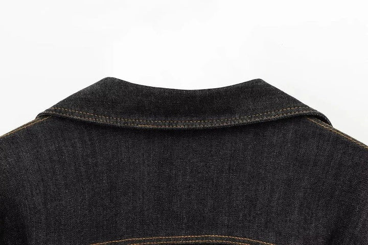 Delphine — Denim Jacket &amp; Wide-Leg Co-Ord