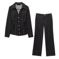 Delphine — Denim Jacket & Wide-Leg Co-Ord