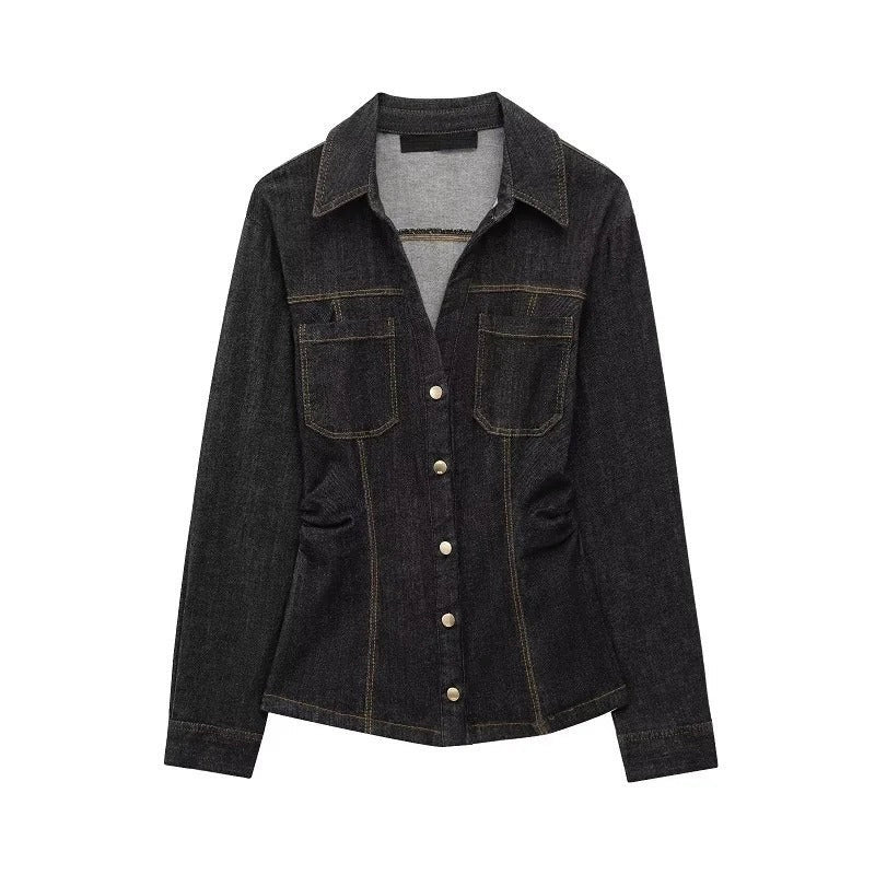 Delphine — Denim Jacket &amp; Wide-Leg Co-Ord