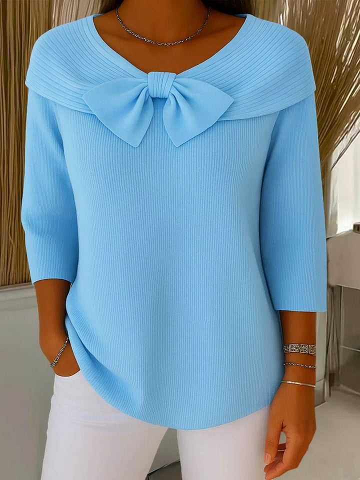 Heulyn — Bow-Detail Knit Sweater
