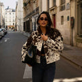 Solange — Women's Oversized Printed Denim Jacket