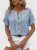 Lilias — Loose Floral Summer Top