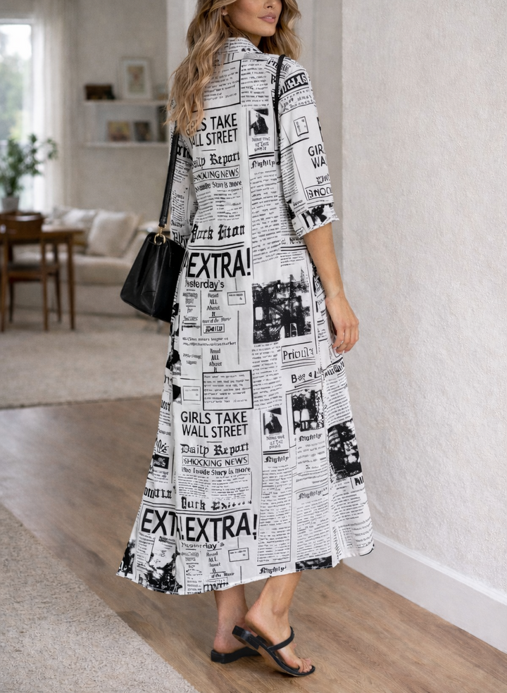 Verena — Button-Front Maxi Dress