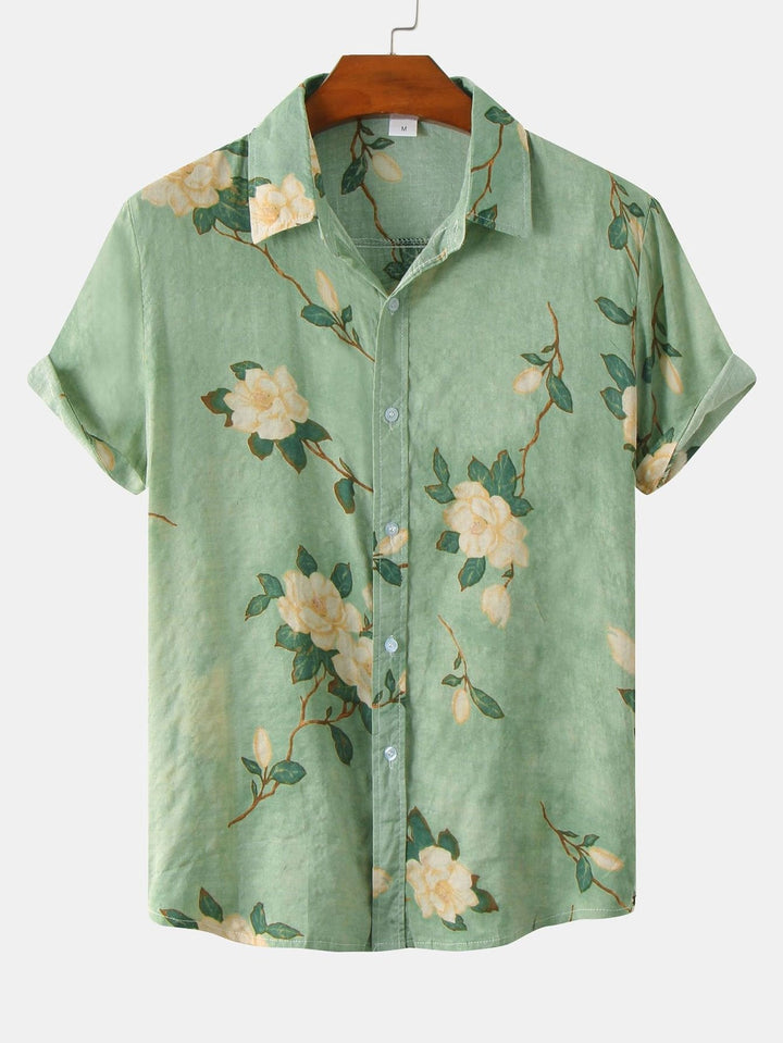 Trevor — Floral Short-Sleeve Shirt