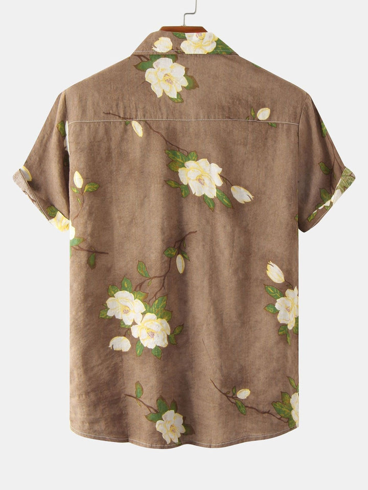 Trevor — Floral Short-Sleeve Shirt
