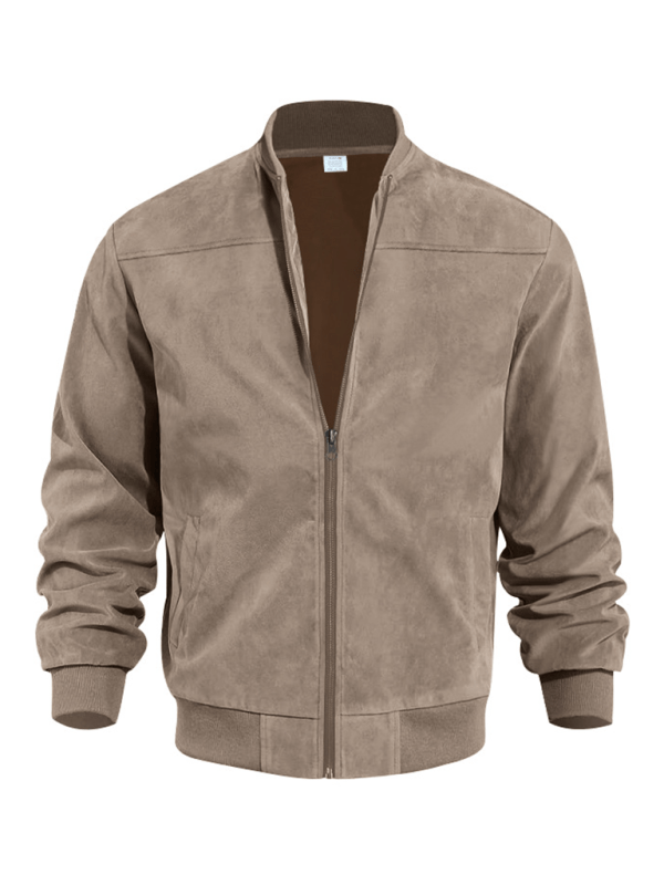 Ludwig — Suede Retro Bomber Jacket