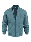Ludwig — Suede Retro Bomber Jacket