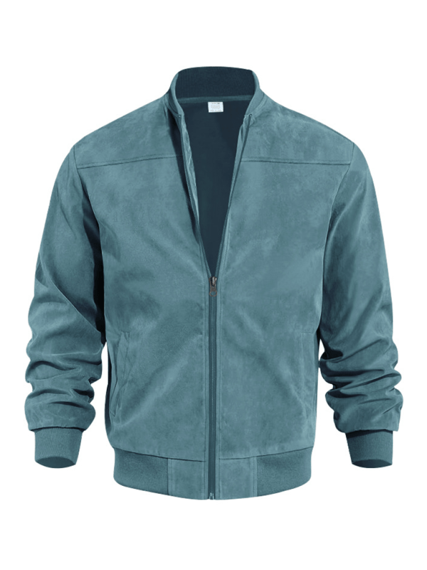 Ludwig — Suede Retro Bomber Jacket