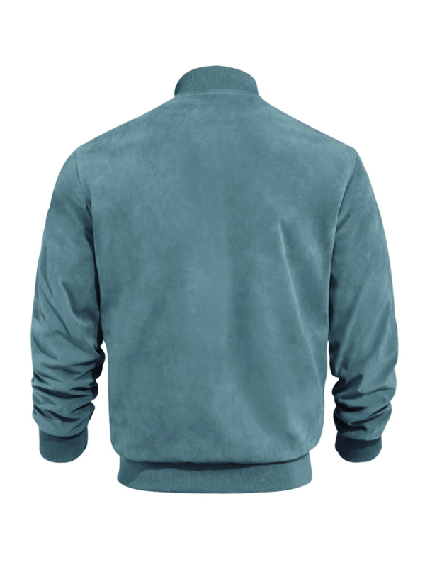 Ludwig — Suede Retro Bomber Jacket