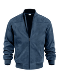 Ludwig — Suede Retro Bomber Jacket