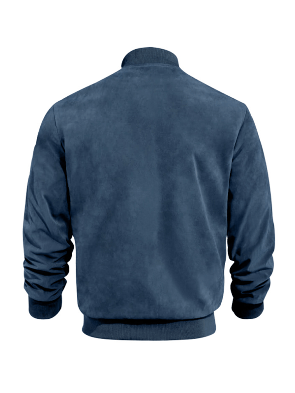 Ludwig — Suede Retro Bomber Jacket