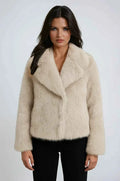 Matilda — Women's Faux-Fur Shawl-Collar Coat
