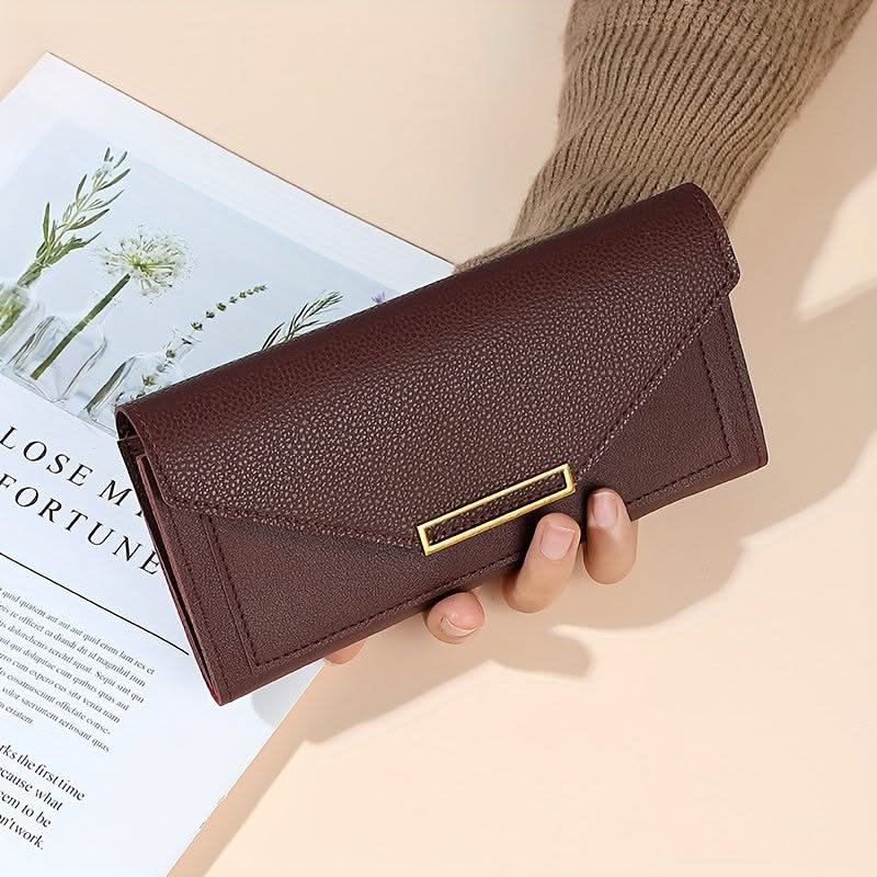 Pebbled Envelope Clutch