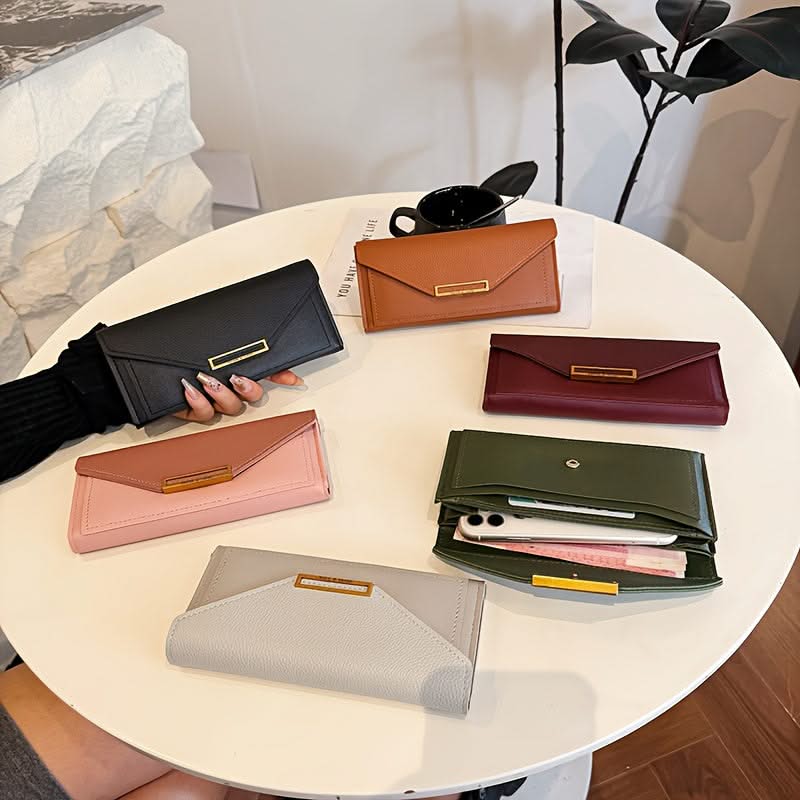 Pebbled Envelope Clutch
