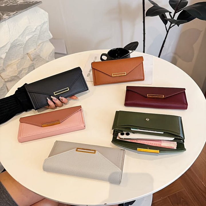 Pebbled Envelope Clutch