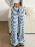 Ebba — Women's Textured Stripe Knit Pants
