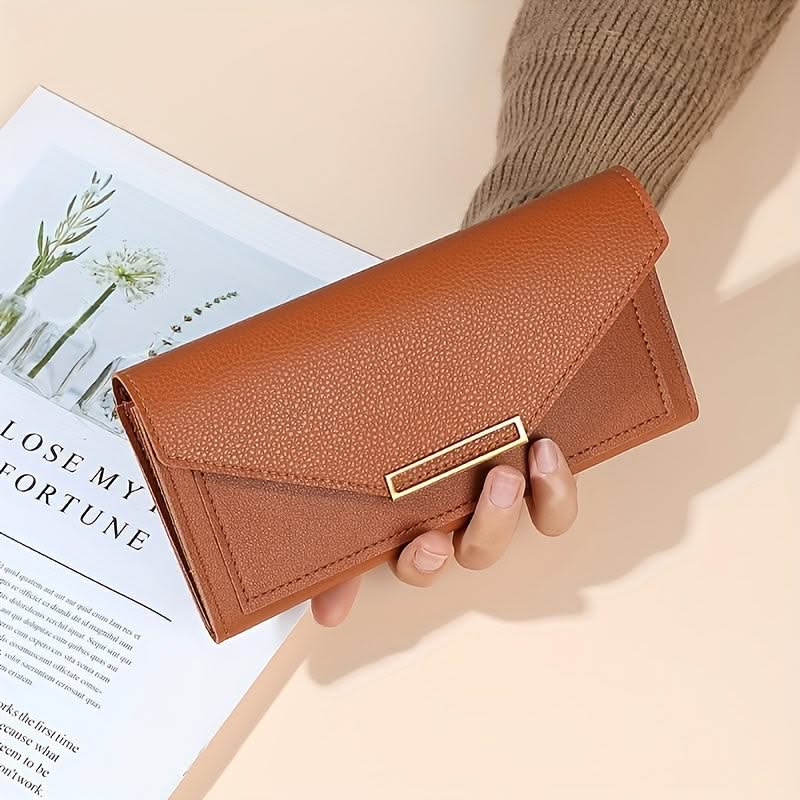 Pebbled Envelope Clutch