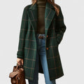 Orla Rose — Women's Checked Button Coat