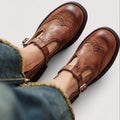Adele Shoe — Leather Buckle Mary Janes