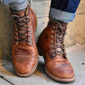 Everett — Men’s Cap-Toe Lace-Up Leather Ankle Boots