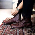 Everett — Men’s Cap-Toe Lace-Up Leather Ankle Boots