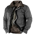 Theo — Men’s Sherpa-Lined Fleece Western Shirt Jacket
