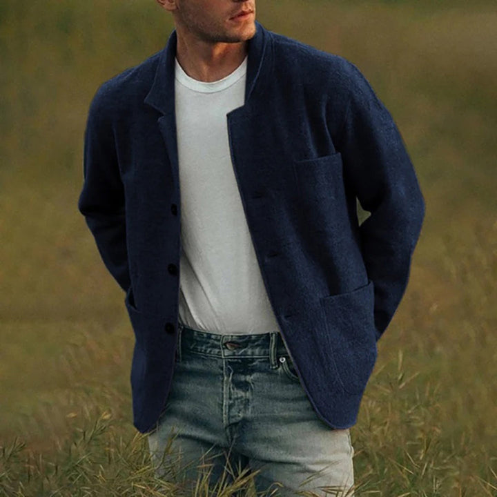 Thornton — Patch-Pocket Overshirt Cardigan