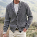 Sinclair — Shawl-Collar Button-Front Cardigan