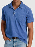 Luke — Cotton-Denim Polo