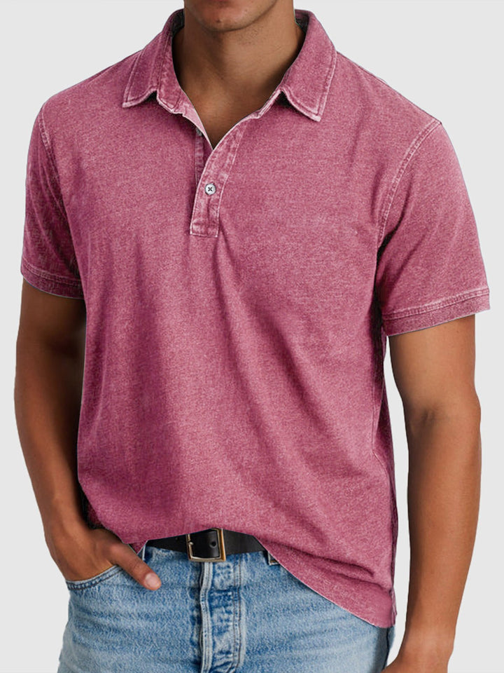 Luke — Cotton-Denim Polo