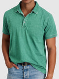 Luke — Cotton-Denim Polo