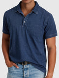 Luke — Cotton-Denim Polo