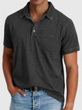 Luke — Cotton-Denim Polo