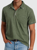 Luke — Cotton-Denim Polo