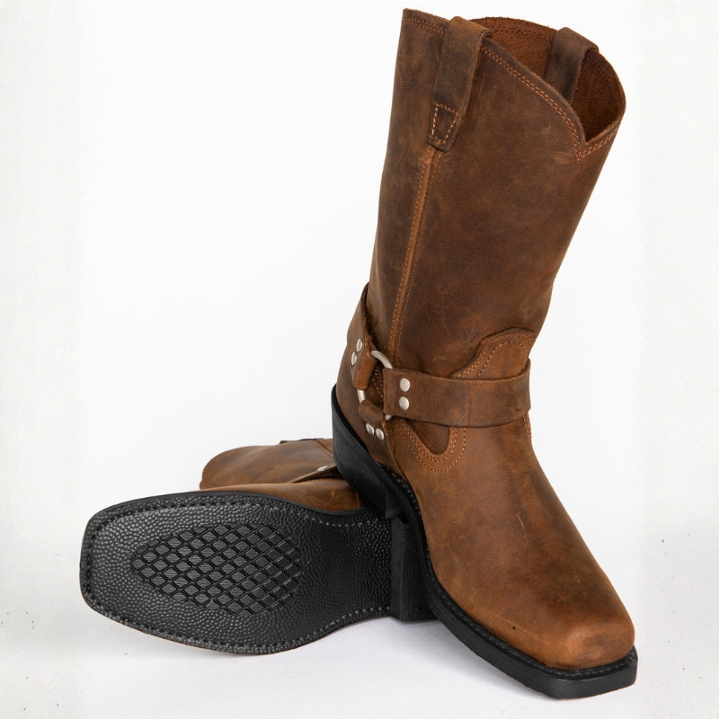 Men’s Cowboy Boots Harness Style | Mid Calf