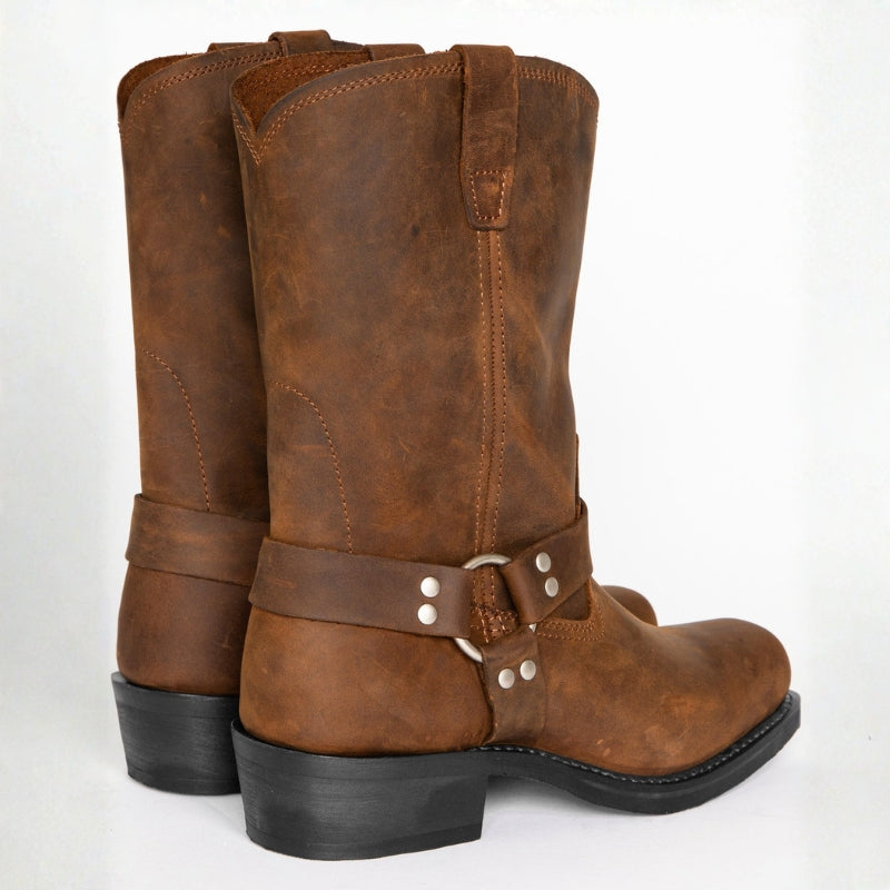 Men’s Cowboy Boots Harness Style | Mid Calf