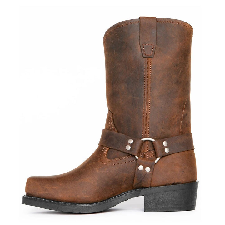 Men’s Cowboy Boots Harness Style | Mid Calf