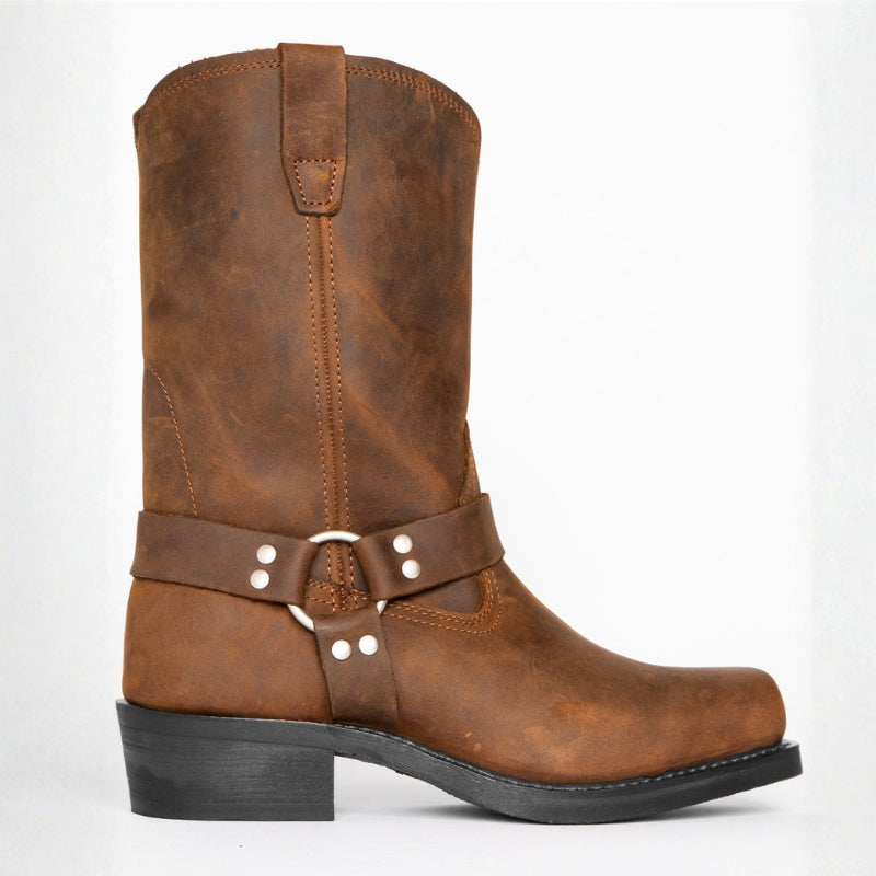Men’s Cowboy Boots Harness Style | Mid Calf