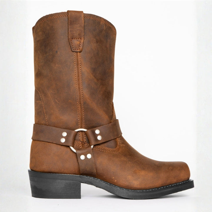 Men’s Cowboy Boots Harness Style | Mid Calf