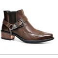 Emmett — Men’s Pointed-Toe Buckle Western Ankle Boots