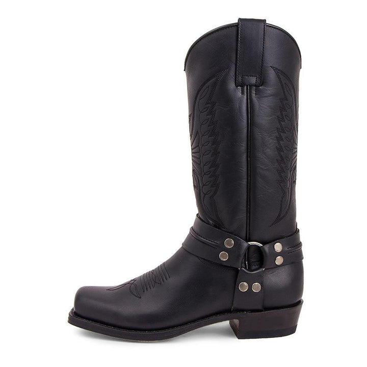 Leland — Men’s Square-Toe Stitched Western Boots