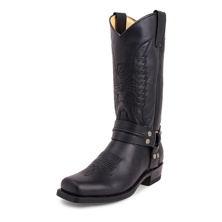 Leland — Men’s Square-Toe Stitched Western Boots