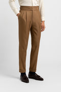 Hudson — Pleated Cuffed Trousers