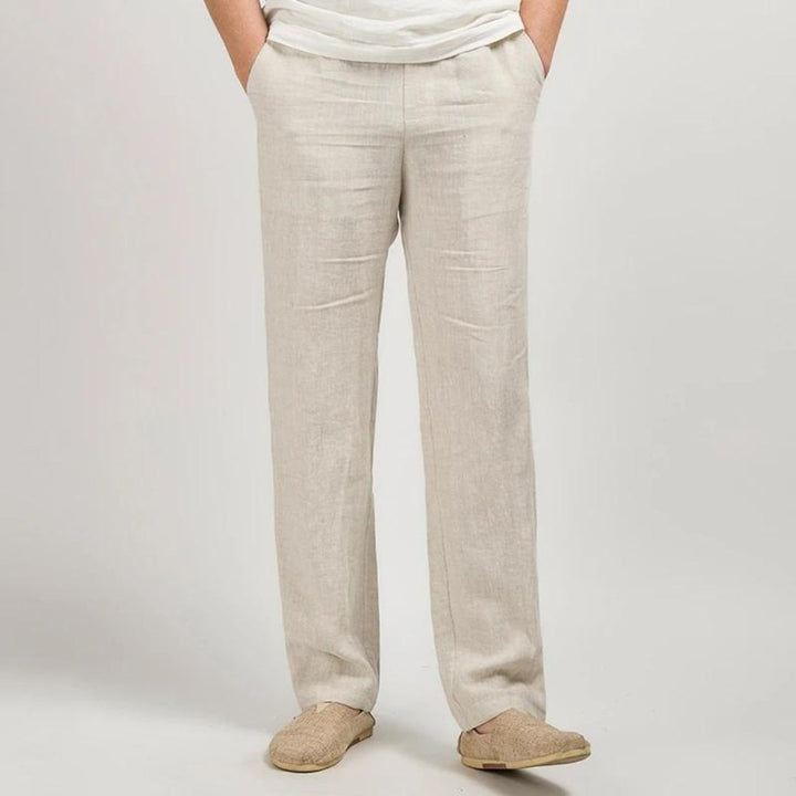 Griffin — Straight-Leg Linen Trousers